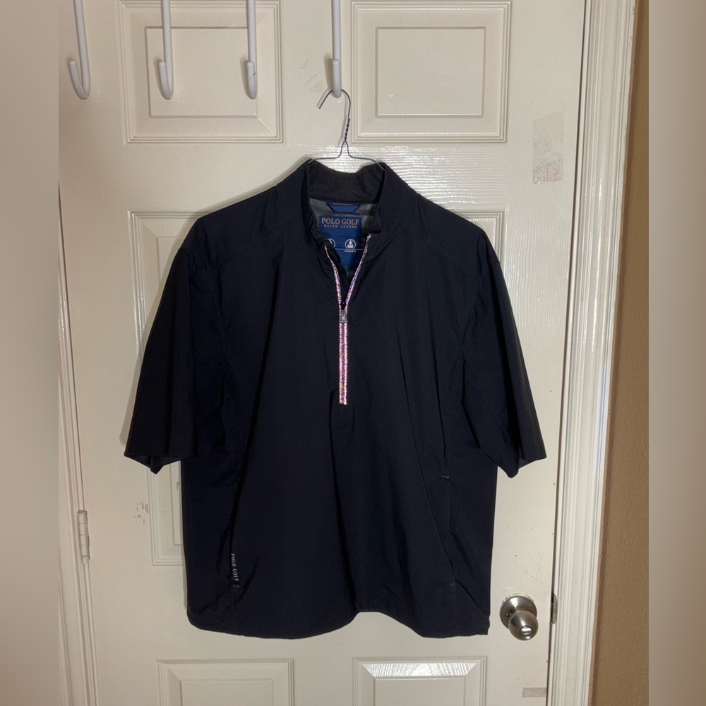 Polo Ralph Lauren Mens Golf Windbreaker Jacket Short Sleeve Sport Sz L​​ - Picture 8 of 9